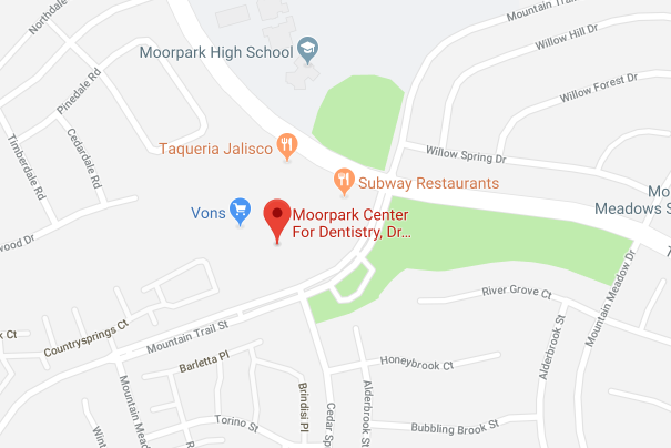 moorpark center for dentistry map